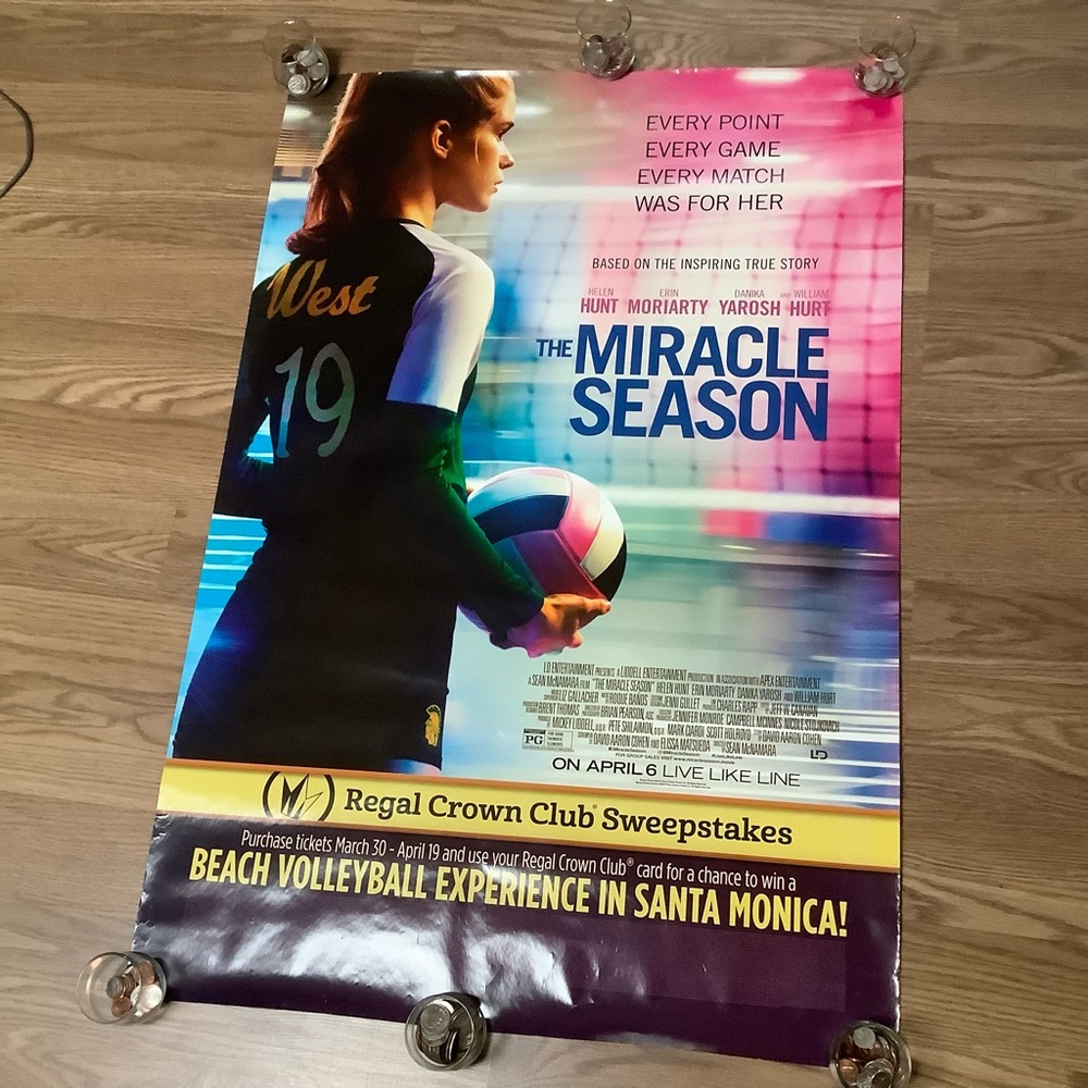 The Miracle Season 2018 Promo Movie Poster 27x40 Helen Hunt, Erin Moriarty
